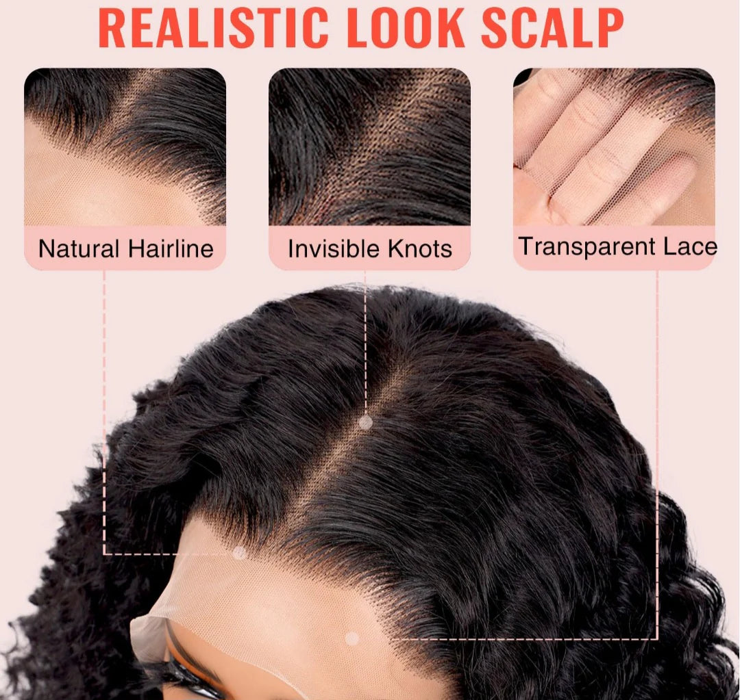 QuickSlay 5×5 Glueless Curly Wig Human Hair